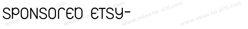 sponsored etsy字体转换